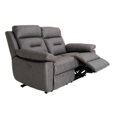 Lucy Ink Grey Electric Reclining 3 Piece Sofa Suite 2 + 1 + 1