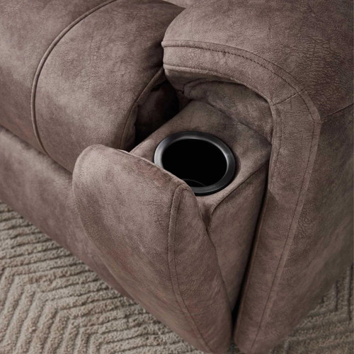 Valtos Electric Reclining Corner Sofa 5 Seater Chocolate or Grey