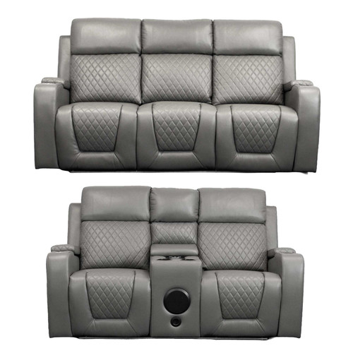Felix Electric Reclining Black or Grey Sofa Suite