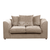 Fern Chenille Beige 2 Seater Couch Fabric Scatter Back Small Modern