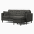 Eden small reversible l shaped cheap 3 seater corner sofa