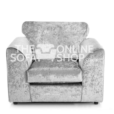 Crystal Crushed Velvet Armchair