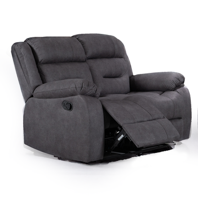 Monty Technology Manual 2 Seater Grey Reclining Sofa The Online Sofa Shop