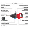 M18 FUEL™ 1" D-Handle Ext. Anvil High Torque Impact Wrench w/ ONE-KEY™