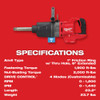 M18 FUEL™ 1" D-Handle Ext. Anvil High Torque Impact Wrench w/ ONE-KEY™