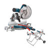12" DUAL-BEVEL GLIDE MITRE SAW + GRAVITY-RISE STAND W/ WHEELS