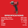 M18 FUEL™ 1/2 " Mid-Torque Impact Wrench w/ Pin Detent