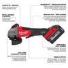 M18 FUEL™ 4-1/2" / 5" Braking Grinder Paddle Switch, No-Lock Kit