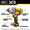 20V MAX XR® 1/2 In. High Torque Impact Wrench with Hog Ring Anvil