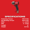 M18 FUEL™ 3/8 " Mid-Torque Impact Wrench w/ Friction Ring
