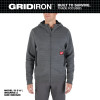 Milwaukee GRIDIRON™ Full-Zip Hoodie Gray 2XL