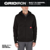 Milwaukee GRIDIRON™ Full-Zip Hoodie Black Extra Large