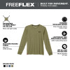 Milwaukee FREEFLEX™ Hybrid Work Tee - Long Sleeve Green 2XL