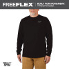 Milwaukee FREEFLEX™ Hybrid Work Tee - Long Sleeve Black Medium