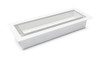 ARIA OG [SUPPLY] FRAMED FLOOR VENT [LUXE] 4" X 10" - MATTE BLACK