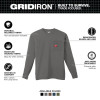 Milwaukee GRIDIRON™ Pocket T-Shirt - Long Sleeve Gray 2XL