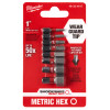 8 PC SHOCKWAVE 1" METRIC HEX BIT SET