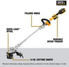 Dewalt DCST922P1 20V MAX* 14 in. Folding String Trimmer