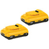 DEWALT - 20V- 2-pack 4.0AH COMPACT BATTERY PACK (2)