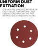 5" Hook & Loop Sanding Disc, 8-Hole, Red, 40 Grit 