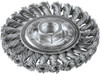4"X5/8"-11 WIRE WHEEL BRUSH CABLE TWISTED