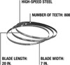 18 TPI CORDLESS BAND SAW BLADE (3 PK)