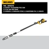 60V MAX 10 in. 140 in. Telescoping Pole Saw