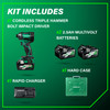 36V MultiVolt™ Cordless Triple Hammer BOLT Impact Driver