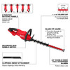 M18 FUEL™ 24" Hedge Trimmer