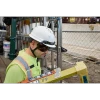 BOLT™ CSA/ANSI Type 2 White Front Brim Non-Vented Safety Helmet w/ 4PT Chinstrap - Class E