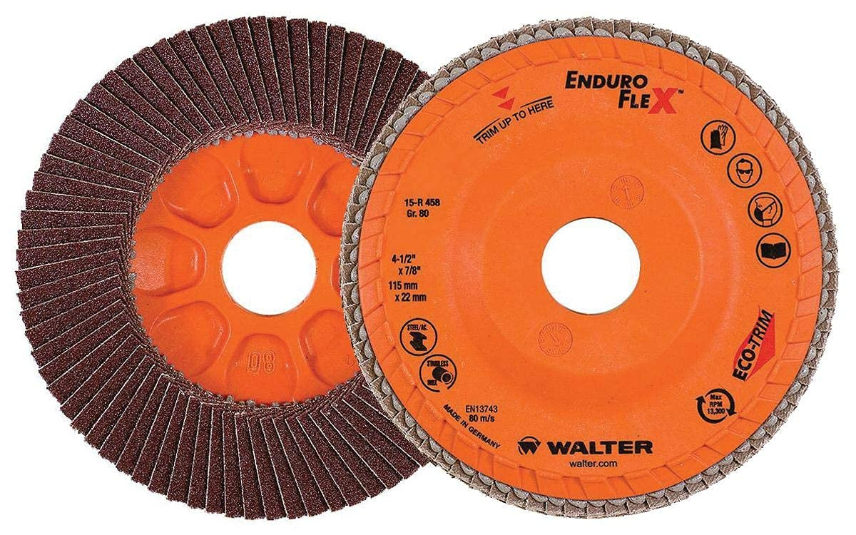 Walter 4.5 In. x 7/8 In. ENDURO-FLEX™ Type 27, 60G Flap Disc
