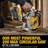 20V MAX XR® 7-1/4 in. Brushless Cordless Circular Saw Kit With XR POWERPACK™