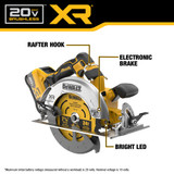 20V MAX XR® 7-1/4 in. Brushless Cordless Circular Saw Kit With XR POWERPACK™