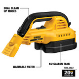 20V MAX 1/2 Gallon Wet/Dry Portable Vac