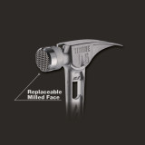 STILETTO® TIBONE™ 15oz Milled Titanium Framing Hammer