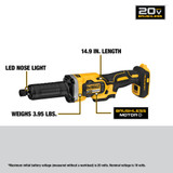 20V MAX 1-1/2 in. Brushless Cordless Variable Speed Die Grinder