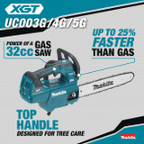 Makita 40V MAX XGT Brushless 16" Top Handle Chainsaw Kit