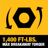 20V MAX XR® 1/2 In. High Torque Impact Wrench with Hog Ring Anvil