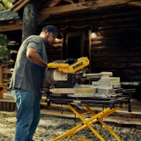12 in. Double-Bevel Sliding Compound Miter Saw w/ Rolling Stand