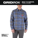 Milwaukee GRIDIRON™ Flannel Shirt Blue 2XL