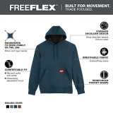 Milwaukee FREEFLEX™ Pullover Hoodie Blue Medium