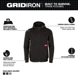 Milwaukee GRIDIRON™ Full-Zip Hoodie Black Medium