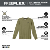 Milwaukee FREEFLEX™ Hybrid Work Tee - Long Sleeve Green Large