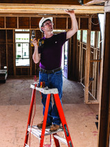 3' FIBERGLASS PLATFORM LADDER