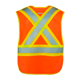 High Visibility 5-Point Orange Safety Vest 