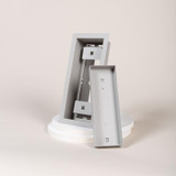 ARIA OG [SUPPLY] FRAMED FLOOR VENT [LUXE] 4" X 10" - APPLIANCE WHITE