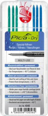 30404- PICA DRY WITH WAX REFILLS -GREEN/WHITE/BLUE