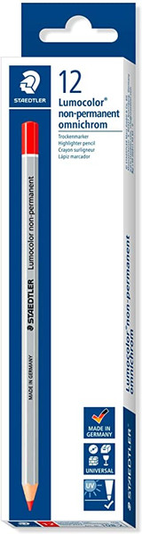 108-2 (RED) STAEDTLER PENCILS  (12PK)