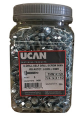 JAR 1/4-14 X 1-1/2" IHWH/3  U DRILLS (250JAR)