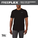 Milwaukee FREEFLEX™ Hybrid Work Tee - Short Sleeve Black Large